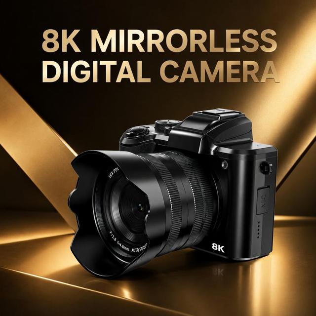 DLC DC226 Cost-effective Professional Compact Digital Camera with 3.2 Inch IPS Touch Screen Dual Lens for Multi Scene Shooting