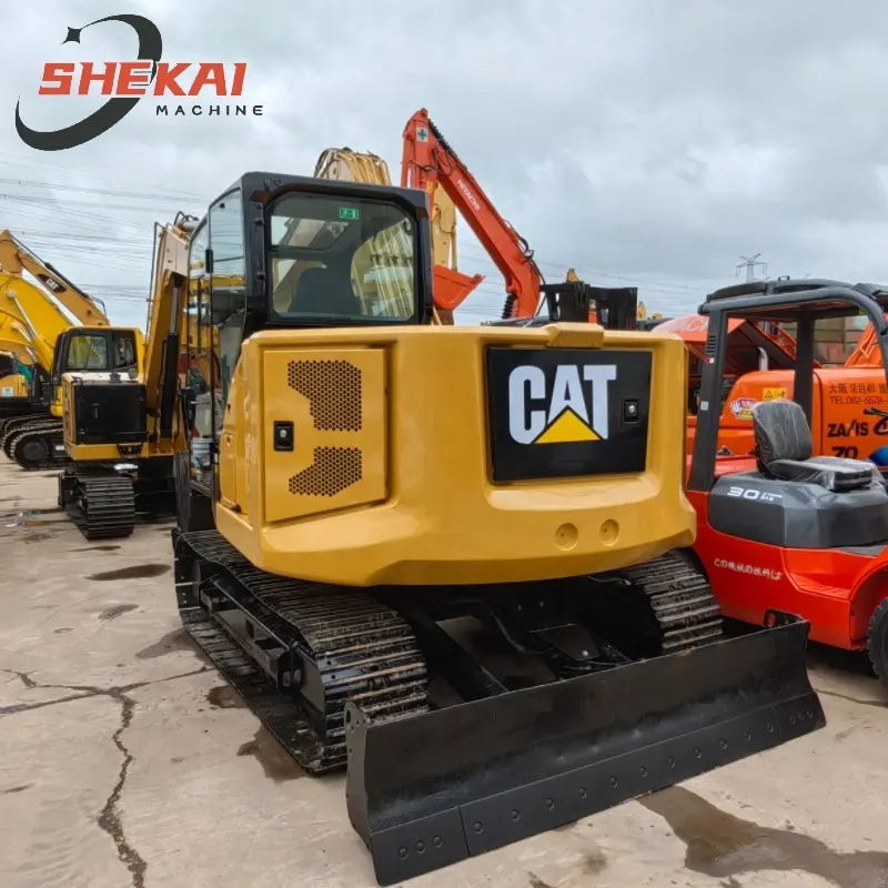 CAT307.5 Used digger 7 ton Small gardening household excavator hot-selling used crawler excavator made in China for sale