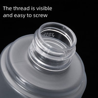 Flacon pulvérisateur en plastique de qualité supérieure, 100 ml, transparent givré, cylindrique, en PET, pour parfum, toner, emballage cosmétique