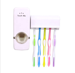 칫솔 홀더 욕실 액세서리 자동 홈 욕실 세트 치약 압착기 디스펜서 - Product Image 6