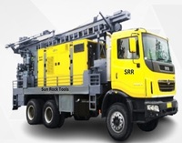 SUNROCK Modèle 400MTR – Nouvelle plateforme de forage de puits d'eau montée sur camion, robuste, avec moteur, engrenages et composants essentiels du moteur