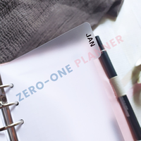 Pages d'index à onglets en plastique transparent A4 A5 A6 A7 personnalisées avec 6 trous pour classeur à disques Agenda Planner