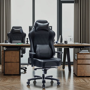 VANBOW High-End di grandi dimensioni Executive sedia da gioco Full-moded schiuma di raffreddamento e massaggio con materiale in pelle sintetica - Product Image 1