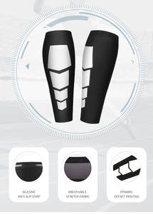 Manchons de compression pour mollets de <span class=keywords><strong>sport</strong></span>, protection élastique, jambe de soutien pour le football - Product Image 4