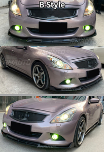 ลิ้นกันชนหน้าคาร์บอนไฟเบอร์ G25 G37 สปอยเลอร์กันชนหน้า ชุดแต่งสำหรับ Infiniti G25 G37 ปี 2004-2013 อุปกรณ์ตกแต่งรถยนต์ - Product Image 4