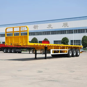 <span class=keywords><strong>Camion</strong></span> semi-remorque plateau de haute qualité 30-80 tonnes, 2/3/4 essieux, pour conteneurs 20FT 40FT 45FT - Product Image 2