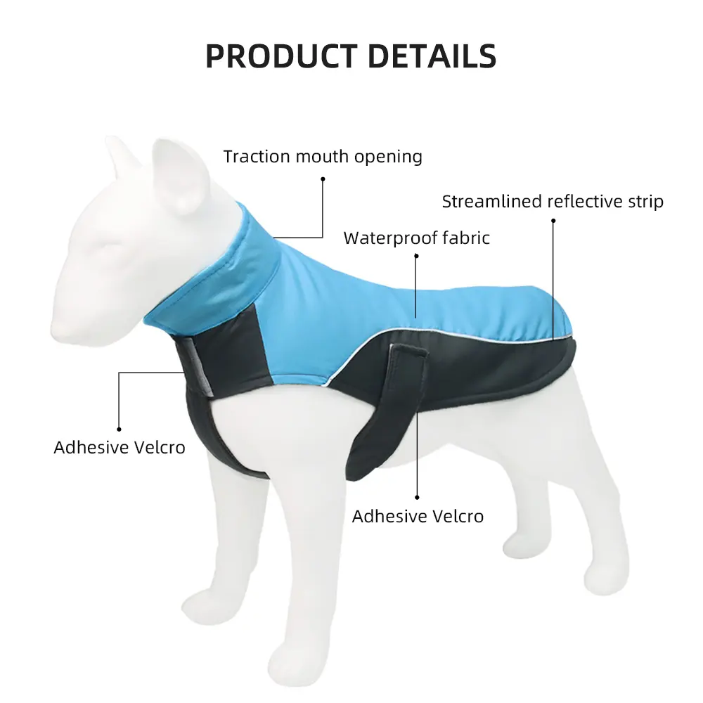 En línea de Venta caliente en Stock para mascotas chaqueta de perro chaqueta de invierno abrigo de lluvia luz perro chaqueta a prueba de agua