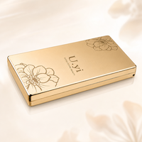 Poudre compacte pressée de luxe OEM, étiquette privée, ultra-fine, maquillage pour le visage métallique