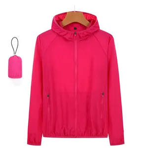 Oem полиэфирная куртка для бега на молнии с капюшоном на заказ, водонепроницаемые мужские уличные дождевые куртки