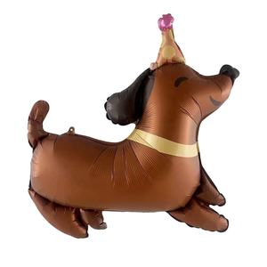 סיטונאי מוצרים כלב חדש, כלב עם כובע יום הולדת עיצוב נייר כסף יום הולדת לקישוטים - Product Image 6