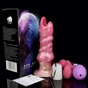 Dispositivo de masturbación con forma de huevo alienígena para la ovulación vaginal femenina, tapón anal de silicona, juguete sexual para pene. - Product Image 2