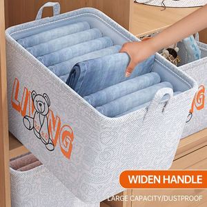 Boîte de rangement pour vêtements en tissu non tissé, grande boîte de rangement pour armoire, sac de rangement pour jouets et vêtements, sac d'organisation pour la maison - Product Image 3