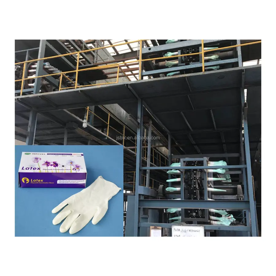 surgical latex rubber gloves making machine