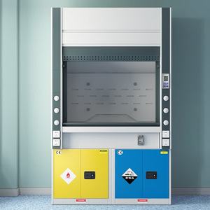 <span class=keywords><strong>Hotte</strong></span> de laboratoire en acier avec armoire de stockage <span class=keywords><strong>sous</strong></span> protection pour produits inflammables et grille de titration intégrée - Product Image 3