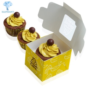 Custom Small Cookie Cakes and Cupcakes Pastry <b>Box</b> With <b>Clear</b> Lid Windows - Product Image 3