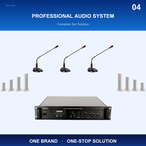 500W Metal <strong>PA</strong> Integrated Amplifier HG-A3500 4 Zone Constant Voltage with Hi-Res Audio for Public Space Announcement System <strong>Setup</strong> - Product Image 5