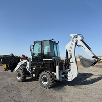 Mountain Raise Backhoe Mini Loader MR45-16 4x4 Wheel Loader Diesel Kapasitas Bucket 0.65m Hemat Biaya