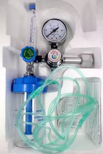 Regulador <span class=keywords><strong>de</strong></span> Oxígeno Médico con Flujómetro y Botella Humidificadora para Hospital y Cuidado en el Hogar - Product Image 4