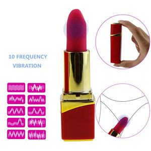 Tragbares Neues Sexspielzeug Lippenstift Mini-Bullet-Vibrator G-Punkt-Massagegerät, Wiederaufladbarer Lippenstift-Vibrator Sexspielzeug für Frauen - Product Image 1