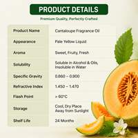 Huile parfumée en gros à l'arôme de cantaloup pour la fabrication de rouges à lèvres, bougies, savons, parfums DIY, diffuseurs d'arômes, huile essentielle en vrac
