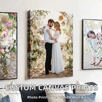 Cara Nonna Impressions sur toile encadrées lavables personnalisées 11x14 avec photos personnalisées - Décoration murale pour la maison