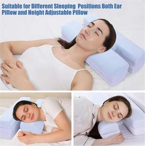 Almohada para Piercing de oreja de espuma viscoelástica ajustable de tres alturas para personas que duermen de lado, inflamación del dolor de oído y protección para Piercing de oreja - Product Image 3