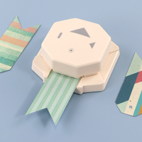 KAMEI KM-6640 Machine à Poinçonner Multifonction 4-en-1, Découpe Coins, Étiquettes, Bricolage pour Loisirs Créatifs en Papier, Ovale/Queue de Poisson/Trou Biseauté, Angle Zinc