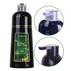 Natural 500ML Augeas Bubble Color Cream Plant-Based Hair Dye <b>Shampoo</b> for gray hair coverage - Product Image 2