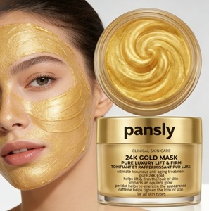 OEM 24K Gold Facial <strong>Mask</strong> Sheet Organic Skin Care Anti-Aging Anti-Wrinkle Moisturizing with PDRN &amp; Tea Tree Oil - Product Image 1