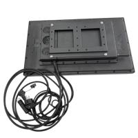 Moniteur tactile marin HD 21,5 pouces, étanche IP67, 2500 nits, lisible en plein soleil, écran LCD industriel USB pour bateau, yacht, navire