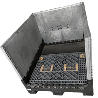 Conteneurs de palettes en plastique HDPE pliables pour la récolte en vrac, directement de l'usine, boîtes de palettes en plastique pliables pour le stockage