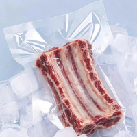 Sacs sous vide gaufrés personnalisés en nylon PA/PE texturé pour la conservation de la viande, des aliments surgelés (bœuf, poulet, porc) usage commercial