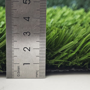Échantillon gratuit Gazon synthétique souple de gymnastique de 25mm et 30mm Gazon artificiel extérieur de 40mm résistant aux UV pour terrain de football - Product Image 3