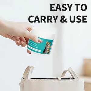 Salviette Monouso Portatili Personalizzate per Occhi di Cani e Gatti, Confezione Bulk <span class=keywords><strong>da</strong></span> 200 Pezzi, Rimuovi Macchie Lacrimali, Accessori per la Toelettatura degli Animali Domestici, Vendita all'Ingrosso - Product Image 4