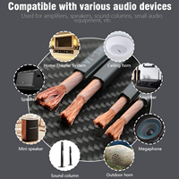 Câble d'alimentation Hifi à longueur personnalisable YIVO XSSH 4N en cuivre avancé pour haut-parleur Hifi, son de qualité supérieure, câble pour haut-parleur multimédia et de scène