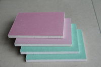Panneau de plâtre moderne ignifuge et insonorisant avec revêtement en papier, anti-moisissure, pour la décoration des murs et plafonds intérieurs