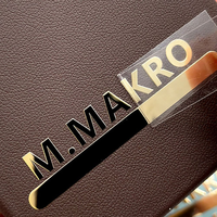 Badge autocollant ultra fin et durable en nickel, respectueux de l'environnement, avec logo personnalisé électroformé pour accessoires d'appareils intelligents