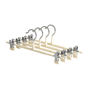 Plastic Coated Trouser Hanger Anti Slip Thickened Telescopic <b>Clip</b> Multi Functional Household Clothes Hanger Stainless Steel - Product Image 4
