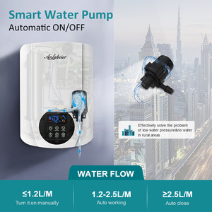 3500W Built-in <b>Pump</b> ELCB Constant Temperature Smart Touch Instant <b>Electric</b> Tankless <b>Water</b> Heater Low Pressure Shower - Product Image 2