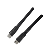 Récepteur WIFI USB double bande à Gain élevé 2.4G 150M antenne en caoutchouc adaptateur sans fil bâton antenne Wifi USB mâle