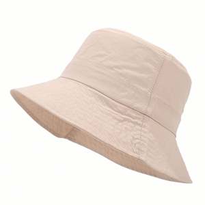 Sombrero de Pescador de Secado Rápido para Verano, Nuevo Color Caramelo, Impermeable, Diseño Liso, Tipo Bucket - Product Image 5