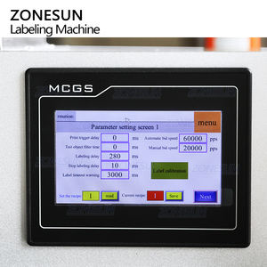 ZONESUN ZS-TB160PO automatische horizontale flache Schachteln Mylar-Kunststoffbeutel Kaffeebeutel Online-Druck-Etikettiermaschine - Product Image 2