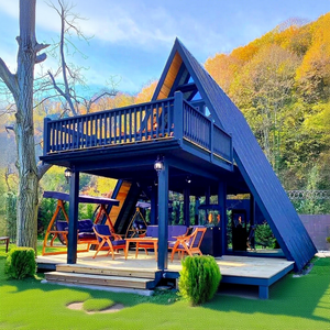 <span class=keywords><strong>Casa</strong></span> de Madera Triangular con Estructura de Acero para Acampar, Alojamiento en <span class=keywords><strong>Casa</strong></span> de Familia, Patio Exterior, Desplazable, Escénico, de Montaje Rápido - Product Image 2