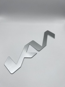 Nhôm Tên tấm tên nơi khoảng trống Anodized Kim Loại Tùy chỉnh hình chữ nhật chải đồng bằng Châu Âu tùy chỉnh Kim Loại Logo thương hiệu dập - Product Image 6