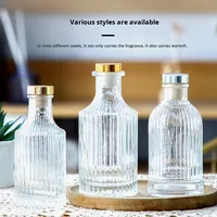 Nouveau Ins Style aromathérapie sans flamme huile essentielle diffuseur en verre dépoli estampage à chaud couleur personnalisée bouteille vide