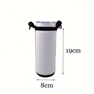 Vaso Térmico Recto de Neopreno de 20oz, Venta al por Mayor de Fábrica, Sublimación Blanca con Asa Negra, Tazas para el Regreso a Clases - Product Image 4