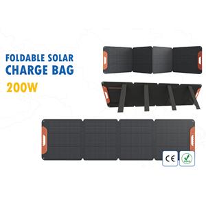แผงโซลาร์เซลล์พับได้แบบพกพา 200W 18V น้ำหนักเบา สำหรับการตั้งแคมป์กลางแจ้งและการชาร์จไฟ - Product Image 5