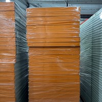 Panneau sandwich composite en acier coloré avec isolation en laine de roche pour cloisons d'usine, ignifuge, isolant thermique, pour ateliers sans poussière