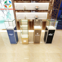 Vitrine de présentation de bijoux et de montres HonTay de haute qualité et robuste avec éclairage LED pour les centres commerciaux de luxe et les bijouteries