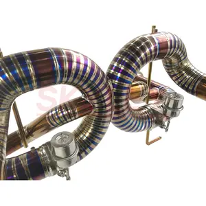 ランボルギーニアヴェンタドールSvj2011-2019ハイカスタムチタン車排気管自動車アクセサリー用レーシングキャットバックシステム